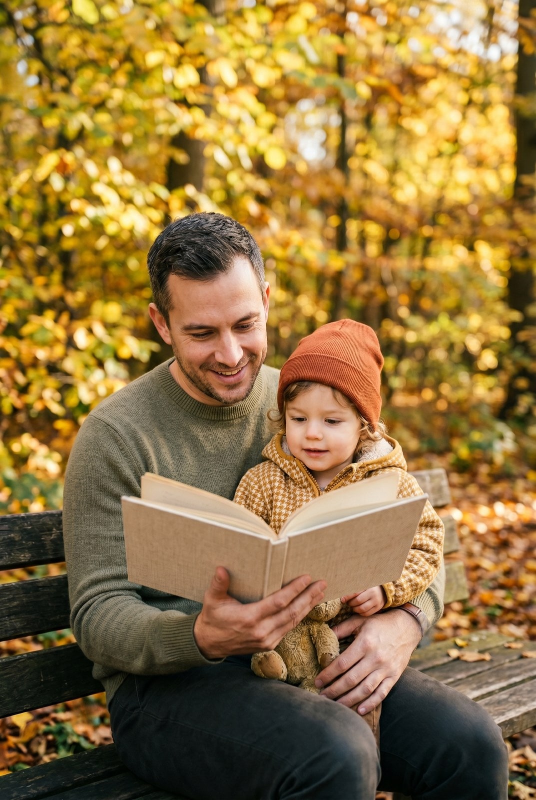 A family portrait keeps both subjects in frame when the tool picks a 1:1 window centred on the people.